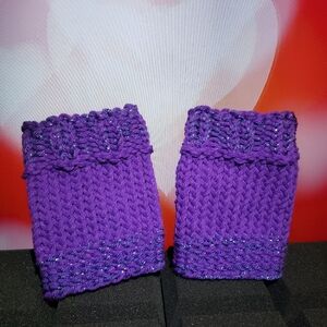Sale Handmade Knit Acrylic Boot cuff or boot toppers